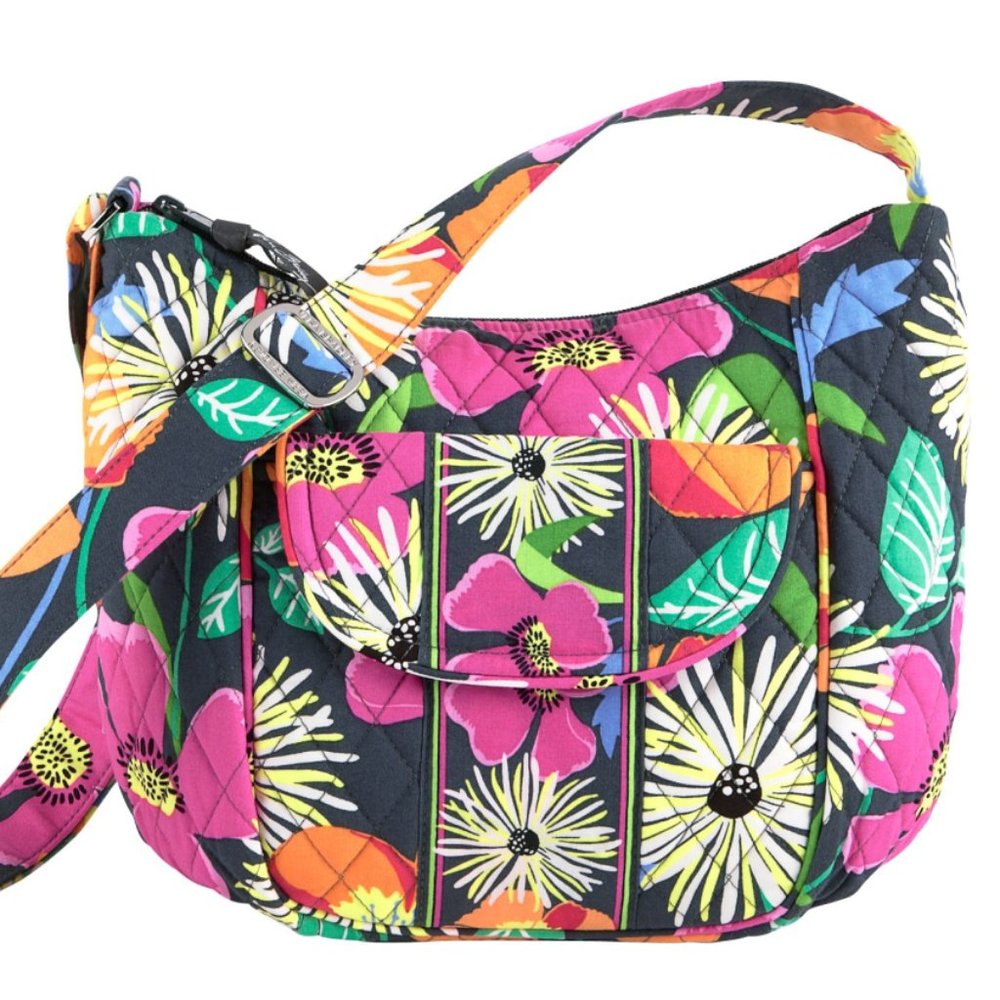 Vera Bradley CARA Crossbody Purse & Wallet JAZZY BLOOMS